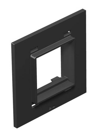 Cover plate, Telitank T4L/T8NL, Modul 45® installation opening Graphite black; RAL 9011
