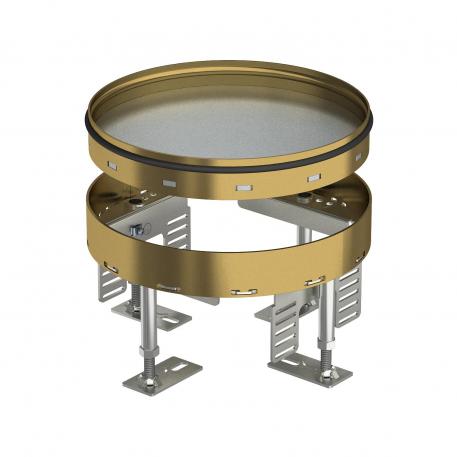 Conjunto de tapa y marco con altura regulable para registro, RKR, latón 105 | 155 | 25 |  | R4