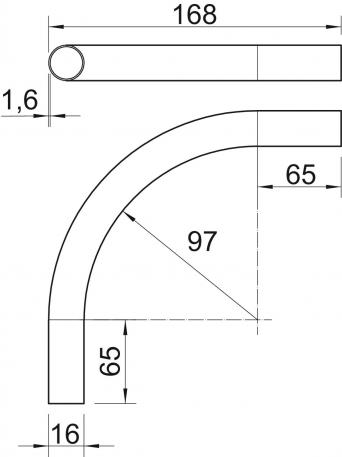 Pipe bend, plastic, halogen-free 16 | OBO 