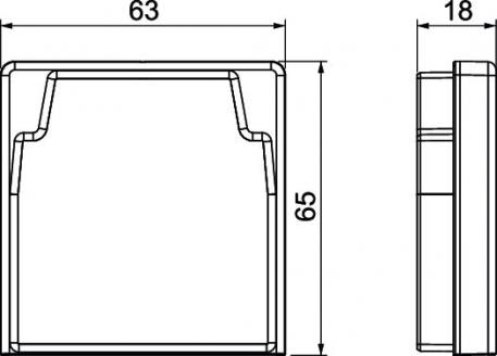Edge protection ring KSR 60060, for LKM cable trunking type 60060 