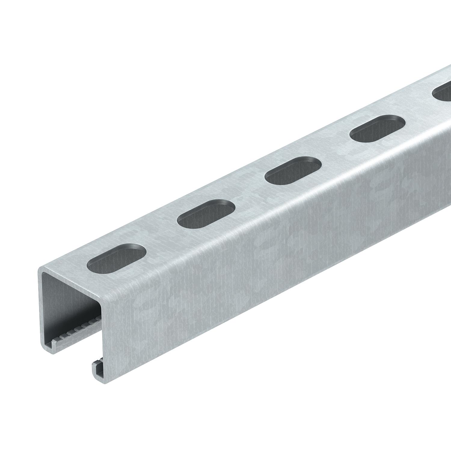 MS4141 mounting rail, slot 22 mm, FT, perforated 3000 41 41 2.5 Hotdip galvanised OBO