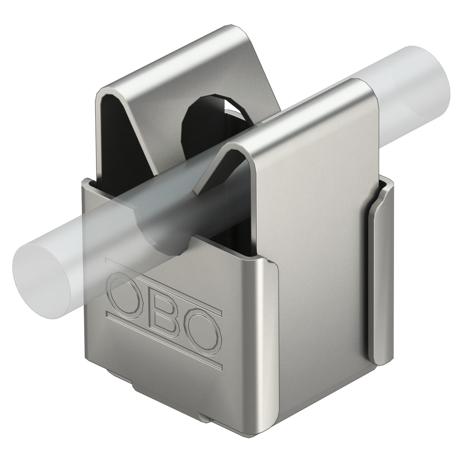 Cable bracket for Rd 8 mm, throughway Ø 5 mm OBO