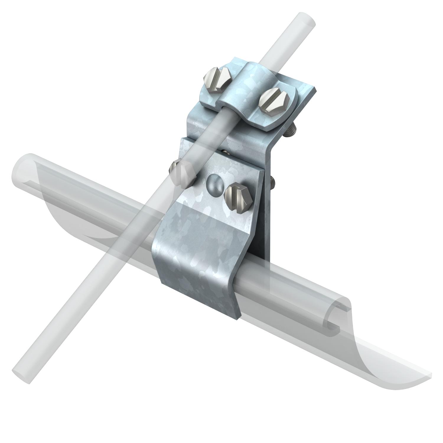 Roof gutter clamp for all bead thicknesses FT Rd 810 OBO