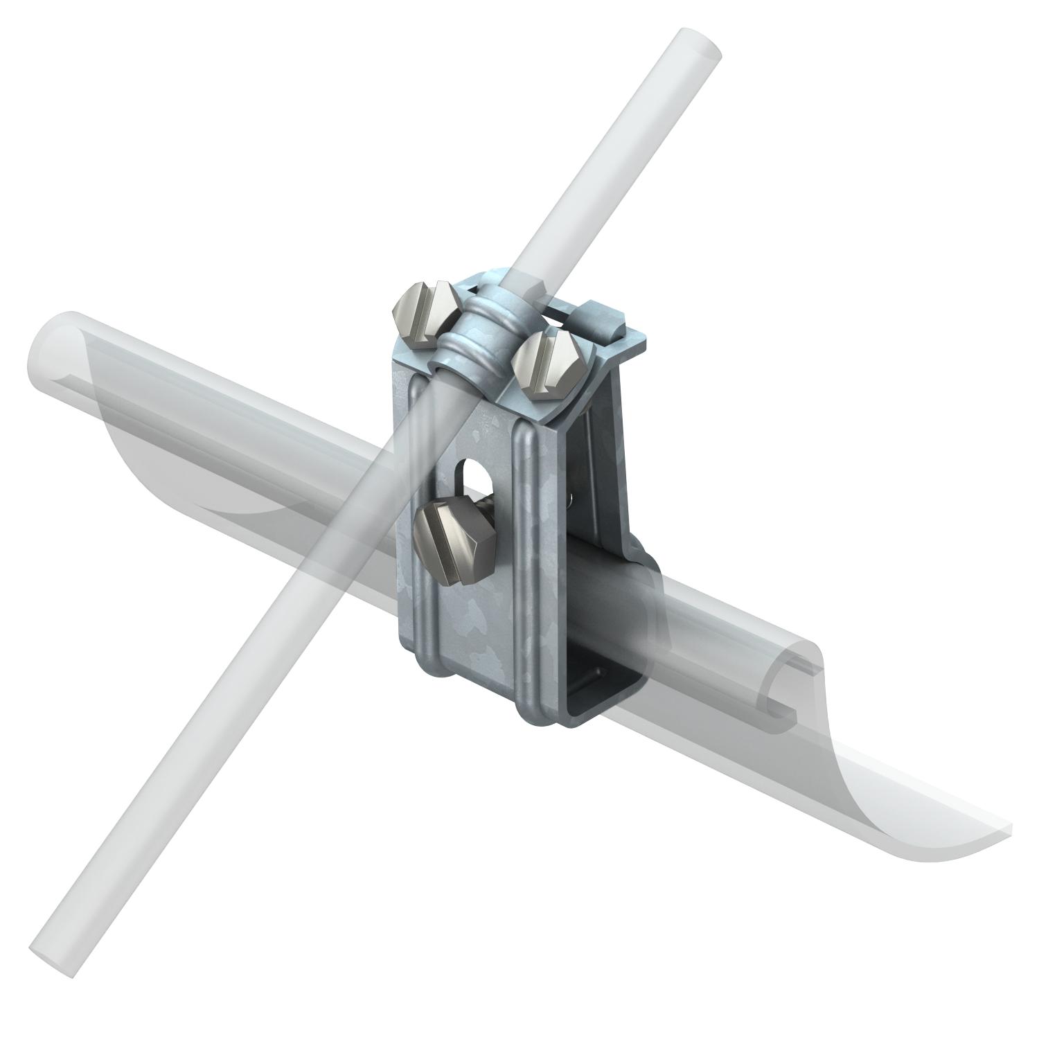 Gutter clamp for all bead thicknesses FT OBO