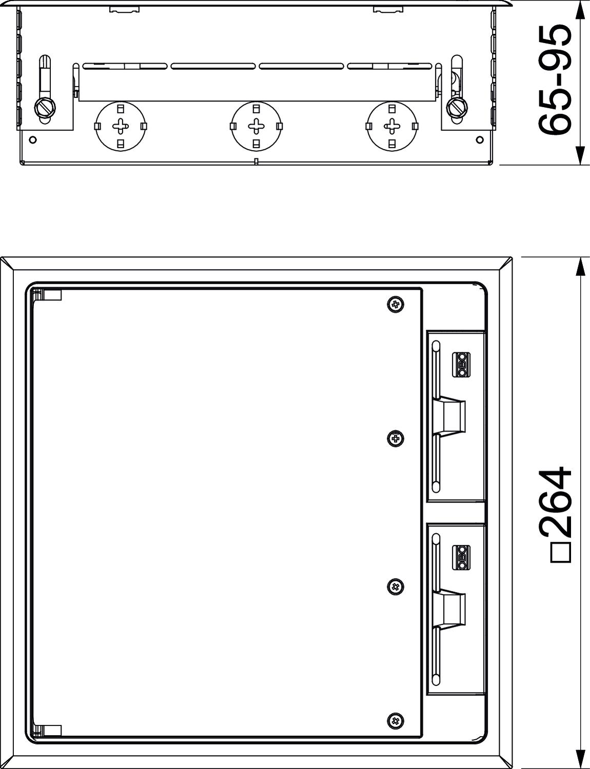 Underfloor box with GES9UGE | OBO